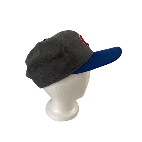 New Era 9Fifty Chicago Cubs Snapback Hat Grey MLB Baseball Cap OSFM - Picture 2 of 5